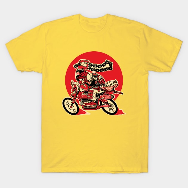 Samurai Biker T-Shirt by ELTORO